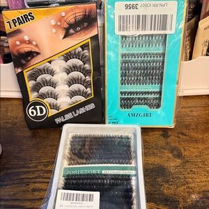 6D False Lashes - Black